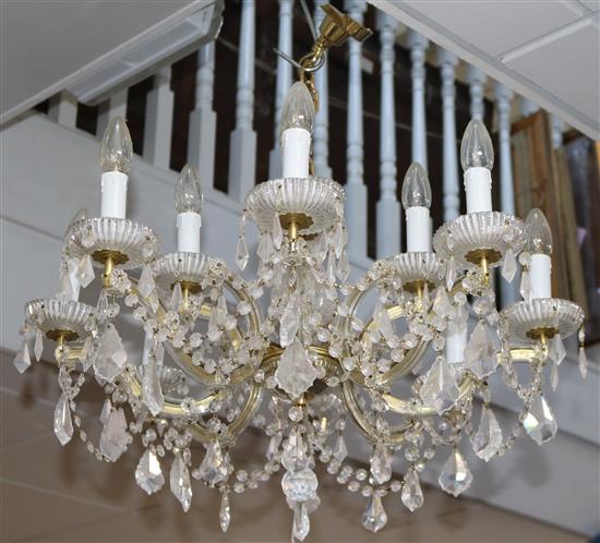 A Bohemian 12 light chandelier
